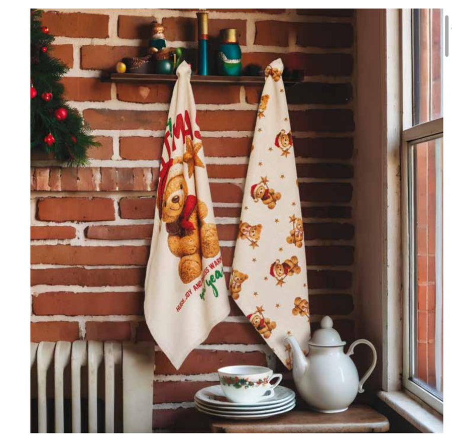 Coppia strofinacci Natale