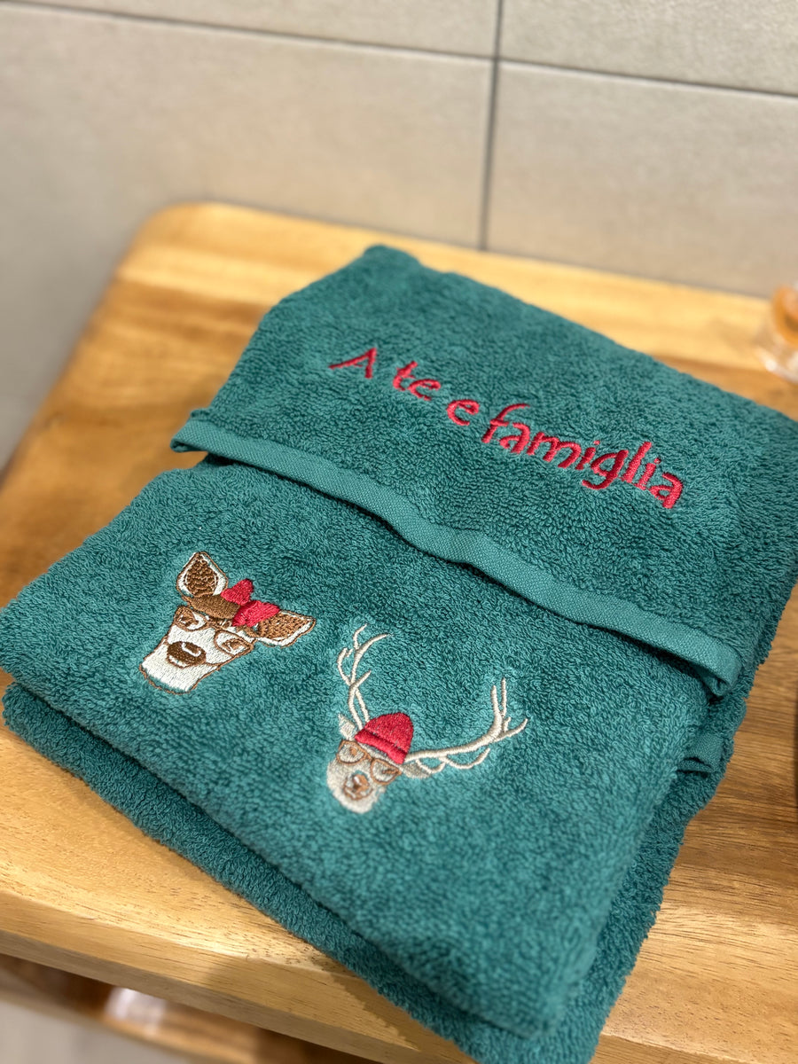 Coppia Asciugamani ‘A te e famiglia’