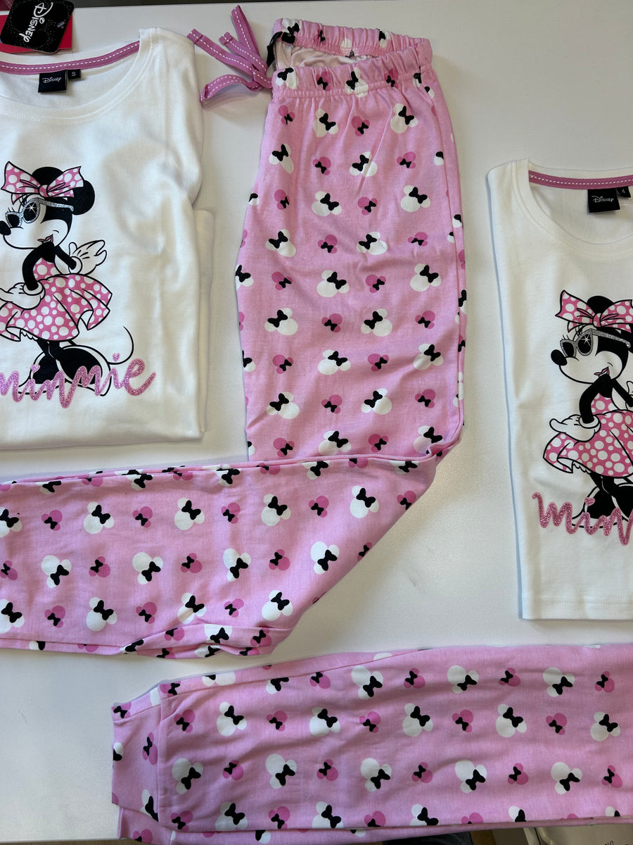 Pigiama baby minnie pink