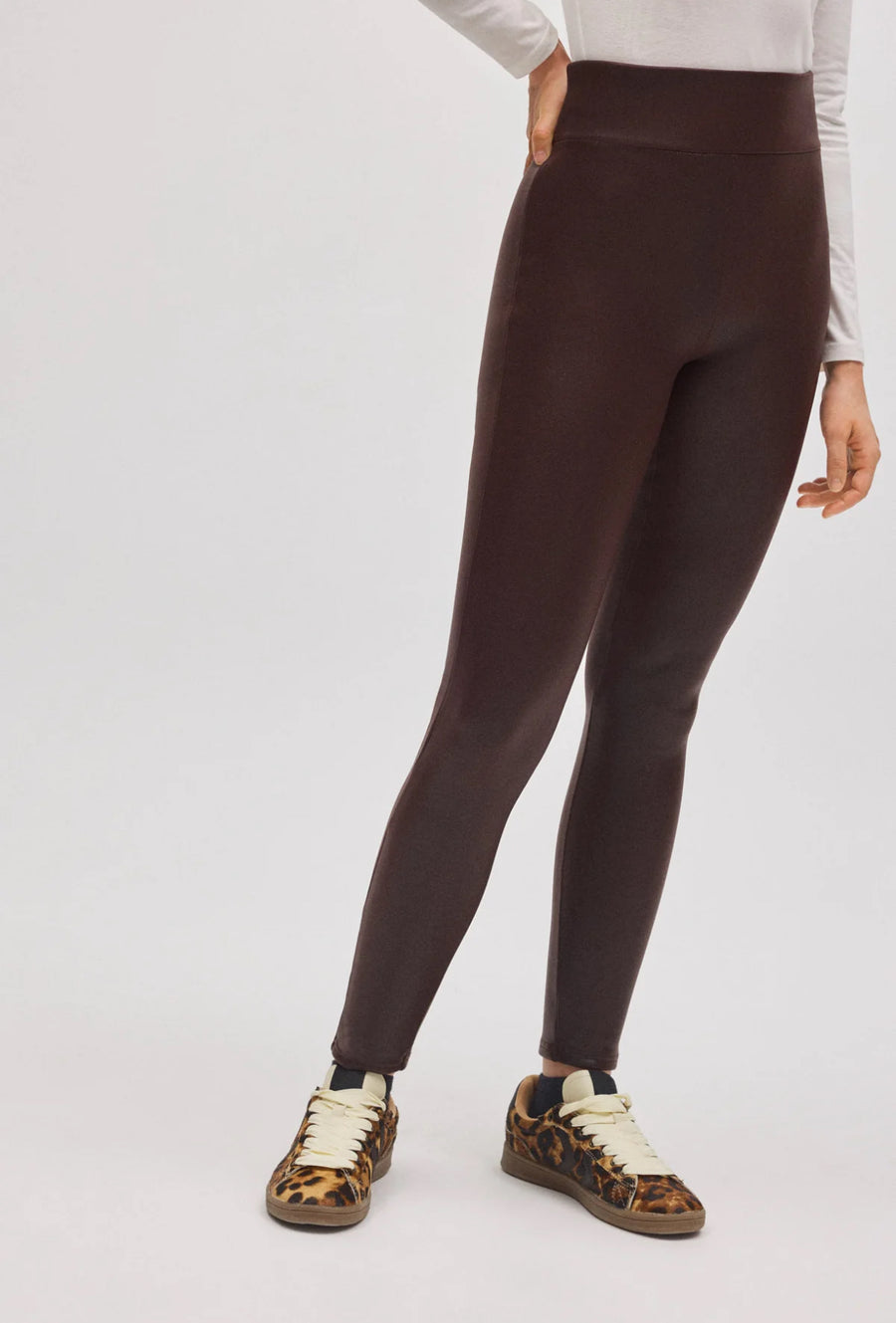 Leggings termici effetto pelle